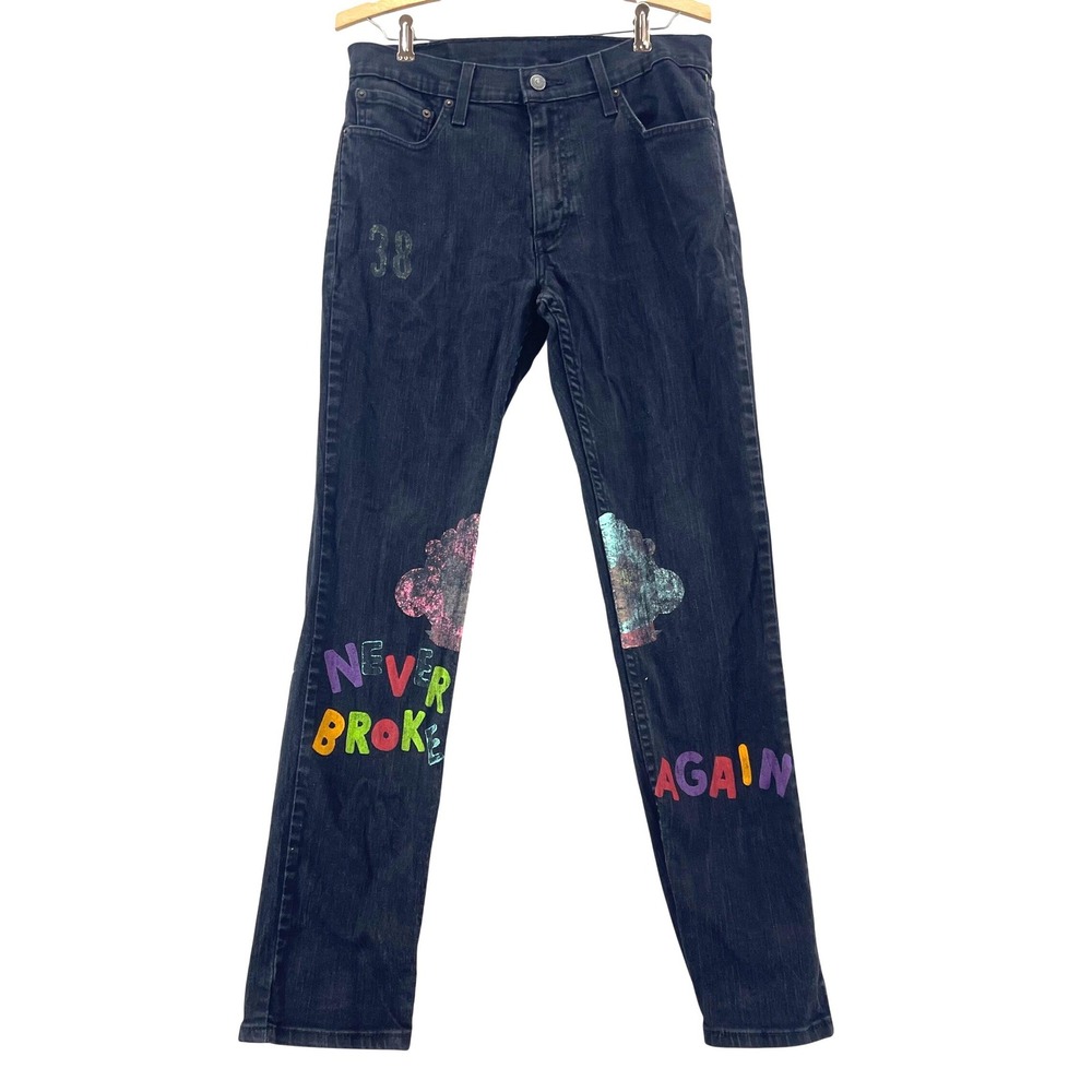 NEVER BROKE AGAIN YoungBoy Levis 511 Slim Jeans Mens 31x31 Rap Grunge Streetwear